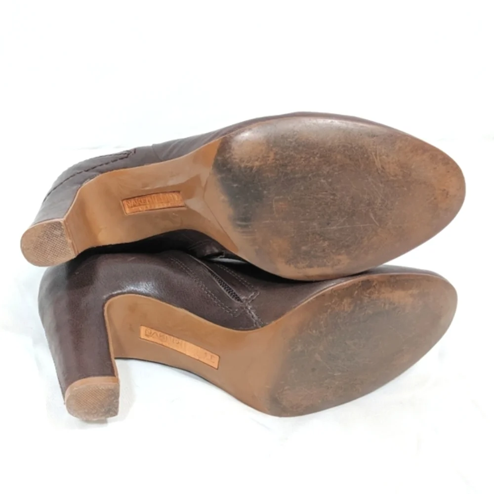 Naked Feet Panorama Brown Ankle‎ Boots